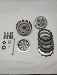 1996 Yamaha Virago XV250 Clutch Assembly Basket Hub Gear Drive Housing Used. Price: $50.00.