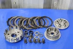 Kawasaki KZ550A 80-82 Oem Complete Clutch Plates Basket Hub 13081-1044 Used. Price: $135.00.