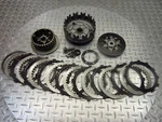 1992 91-96 Yamaha Virago XV1100 Clutch Basket Inner Outer Plates Lot Used. Price: $40.15.