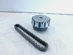 1978-1979 Yamaha XS750S Special Clutch Basket Hub W/ Plates & Drive Chain Used. Price: $49.95.