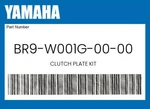 Yamaha Genuine Clutch Plate Kit BR9-W001G-00-00 New. Price: $154.55.