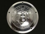 Usmc Derby Clutch Cover Custom Harley Davidson Big Twins New. Price: $177.00.