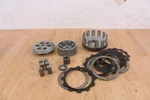1976 Suzuki TS400 Vintage Clutch Basket Hub Pressure Plate Discs Springs Used. Price: $169.00.