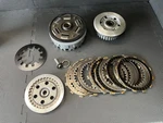 1986-1999 Yamaha Virago XV1100 Engine Clutch Basket Hub & Pressure Plates Used. Price: $100.00.