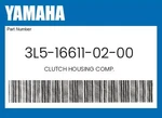 Yamaha Genuine Clutch Housing Comp. 3L5-16611-02-00 New. Price: $123.19.