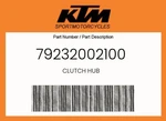 Ktm Genuine Clutch Hub - 79232002100 New. Price: $116.49.