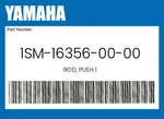Yamaha Genuine Rod, Push 1SM-16356-00-00 New. Price: $43.99.
