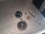 #126K 2001 Ktm Pro Tomar Clutch Drive Gear Shaft Holeshot Used. Price: $259.00.