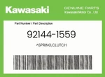 Kawasaki Genuine Spring,clutch 92144-1559 New. Price: $10.98.