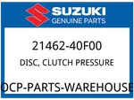 Suzuki Oem Part 21462-40F00 Disc, Clutch Pressure New. Price: $56.41.