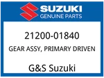 Suzuki Oem Part 21200-01840 Gear Assy,primary Driven (nt: New. Price: $479.75.