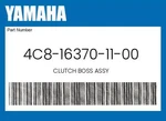 Yamaha Genuine Clutch Boss Assy 4C8-16370-11-00 New. Price: $319.15.