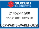 Suzuki Oem Part 21462-41G00 Disc,clutch Pressure New. Price: $69.14.