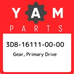 3D8-16111-00-00 Yamaha Gear, Primary Drive 3D8161110000, New Genuine Oem Part. Price: $259.21.