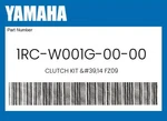 Yamaha Genuine Clutch Kit '14 FZ09 1RC-W001G-00-00 New. Price: $175.19.